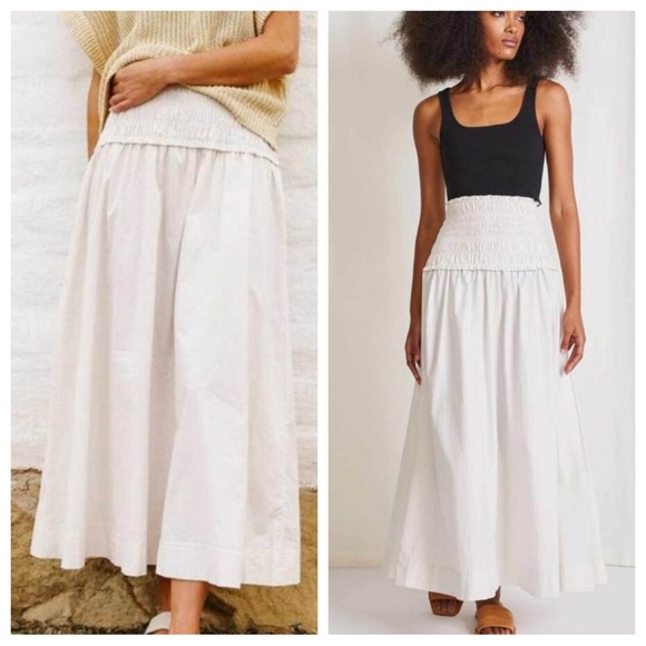 Apiece Apart Dresses & Skirts - Apiece Apart New York Cream Ora Smock Maxi Skirt Size Small 36288